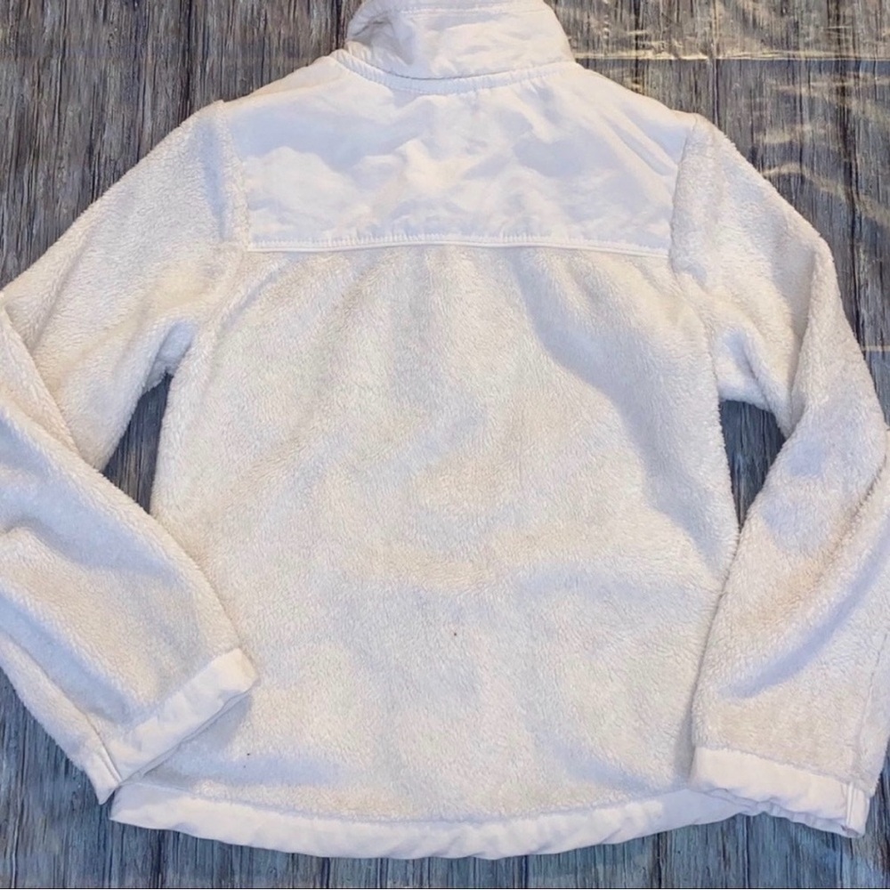 💞 Little Girls Size 4 Cream Fleece Full Zip Jacket - Picture 2 of 3
